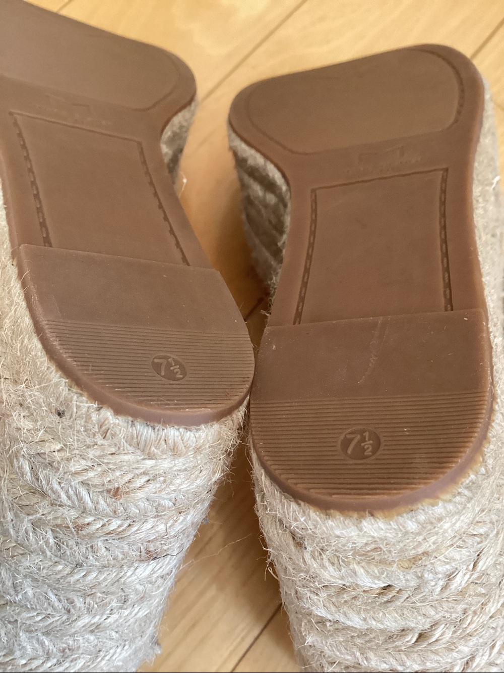Marc Fisher brown suede Adalyn Espadrille wedge sandals. Women’s size 7.5 - Picture 13 of 16